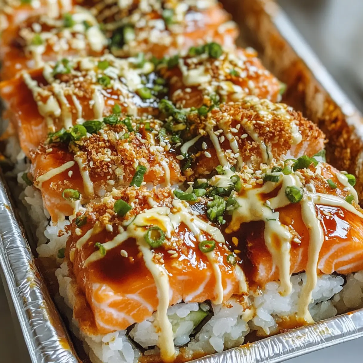 Teriyaki Salmon Sushi Bake Recipe wiojrw