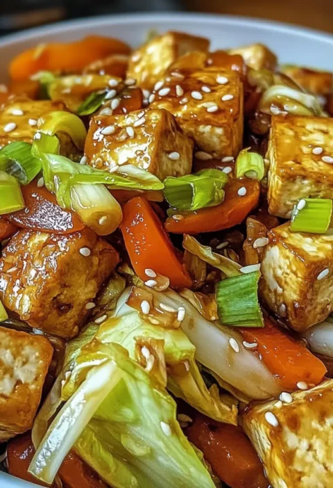 Tofu Kohlgemüse Pfanne