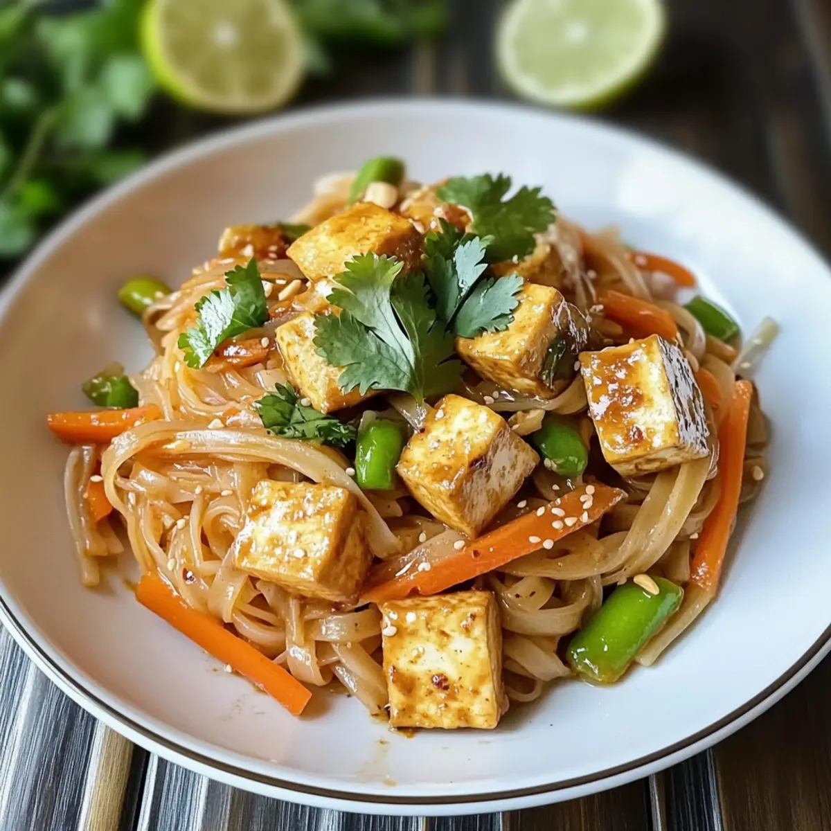Tofu Pad Thai mit Erdnusssauce schnell und einfach vlwpiu