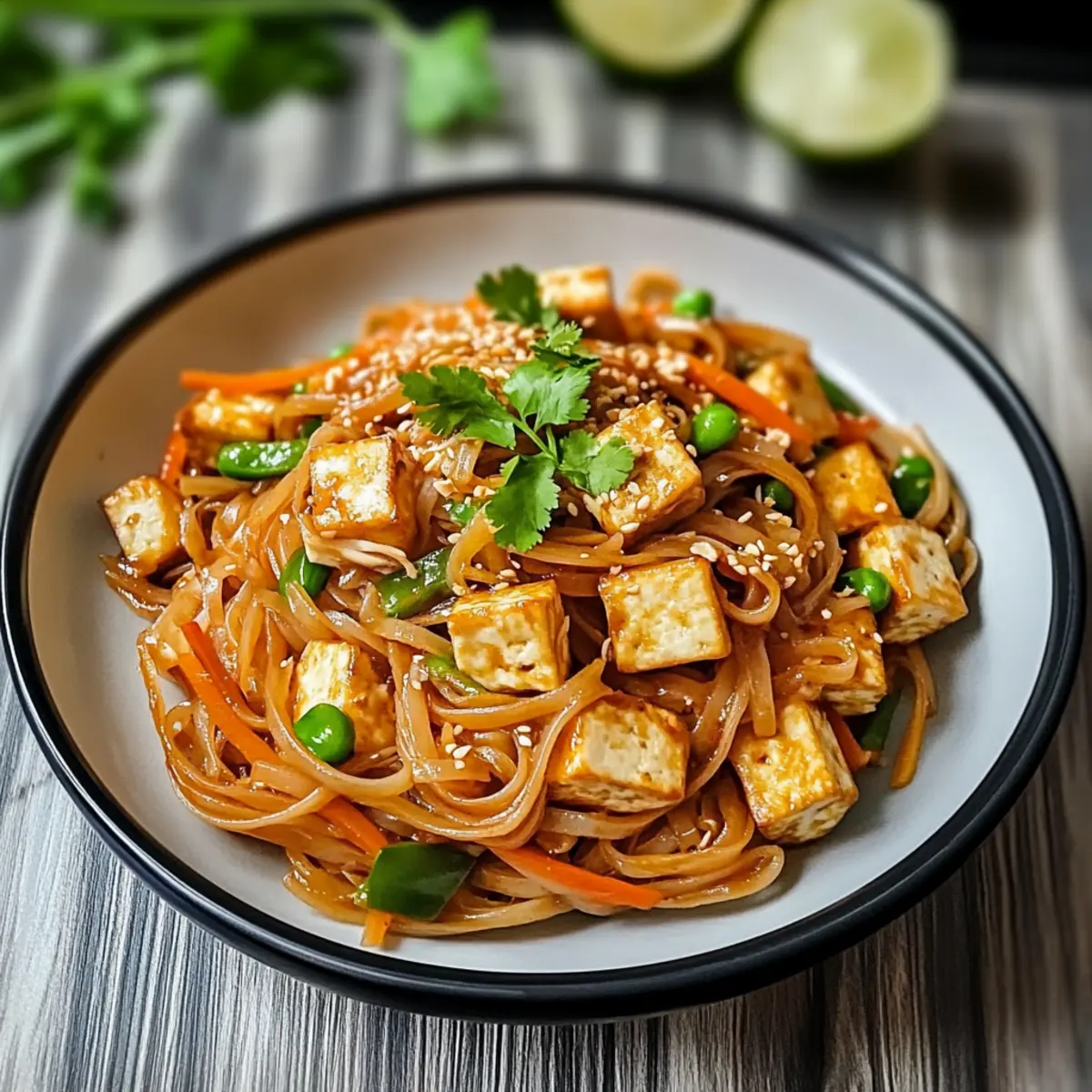 Tofu Pad Thai mit Erdnusssauce schnell und einfach wpwfms
