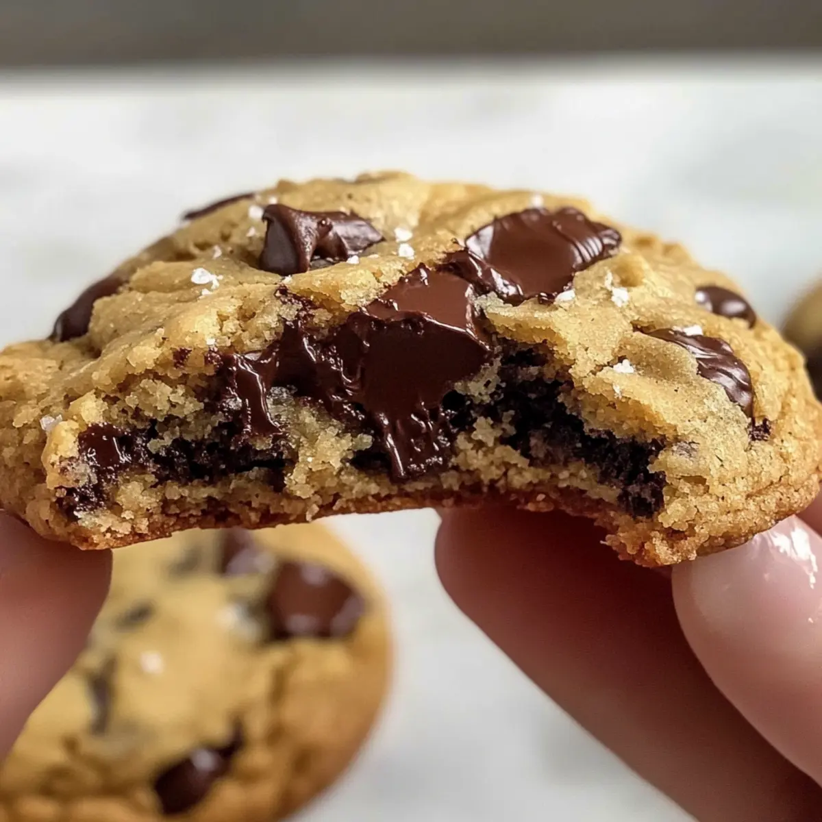 Vegane Schokoladenkekse mit gooey Zentrum 3 Vegan Chocolate Chip Cookies qffflc