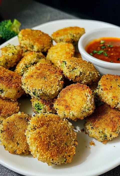 Vegane Kichererbsen-Brokkoli-Nuggets