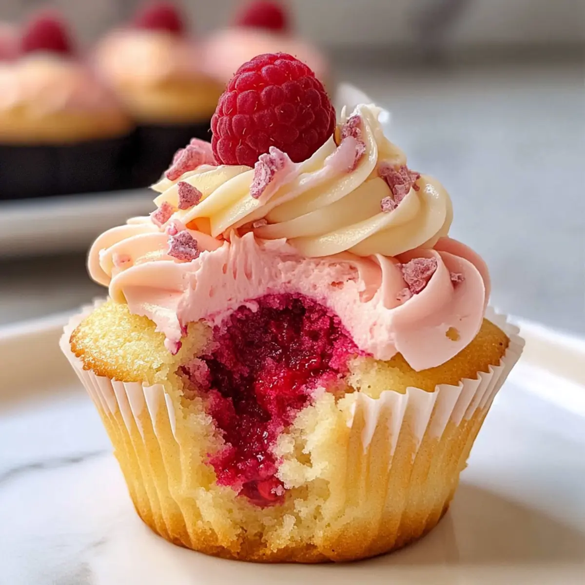 Weißer Schokolade Himbeere Muffins für jeden Anlass 3 White Chocolate Raspberry Cupcakes ln3giw