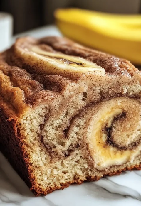 Zimtgeschwungener Bananenbrot