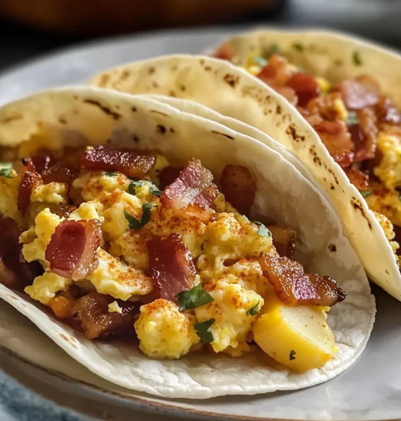 Gebackene Frühstückstacos