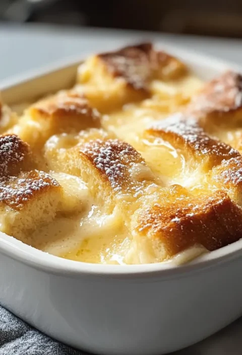 Beste einfache Vanillebrotpudding-Rezept