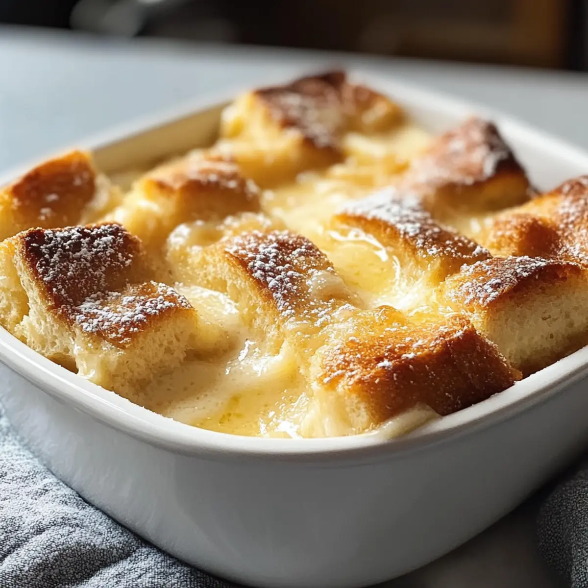 Beste einfache Vanillebrotpudding-Rezept