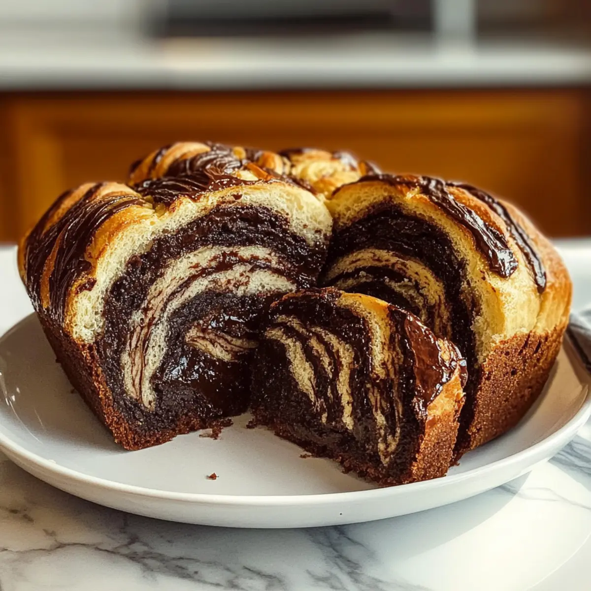 Schokoladenbabka – Weiches, Buttriges Süßbrot mit Wirbeln aus Dunkler Schokolade
