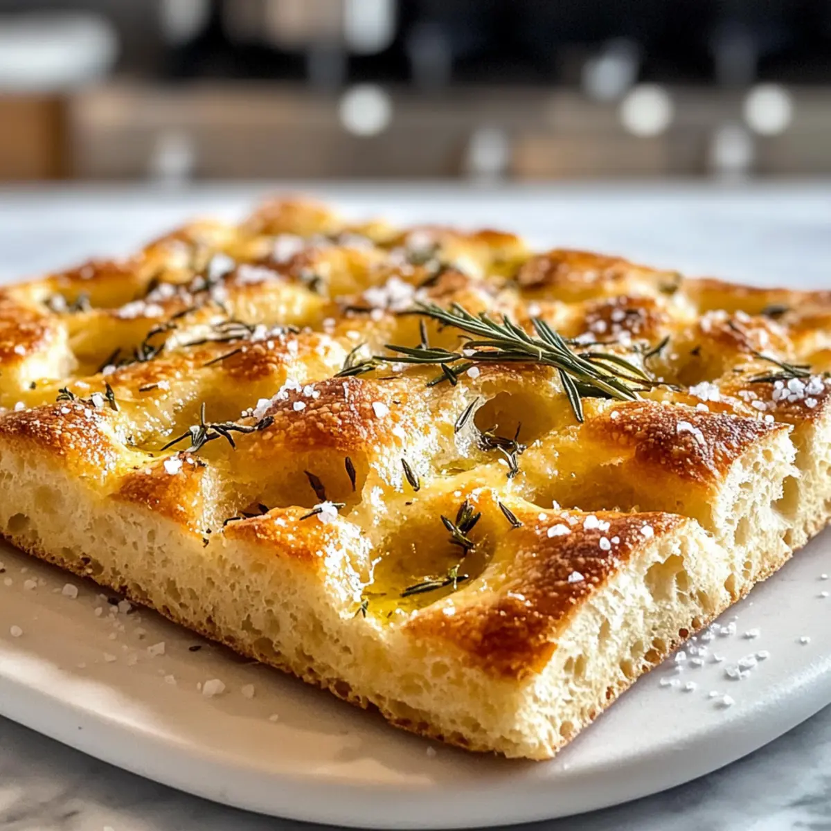 Einfache Focaccia-Brot (kein Kneten, eine Schüssel)