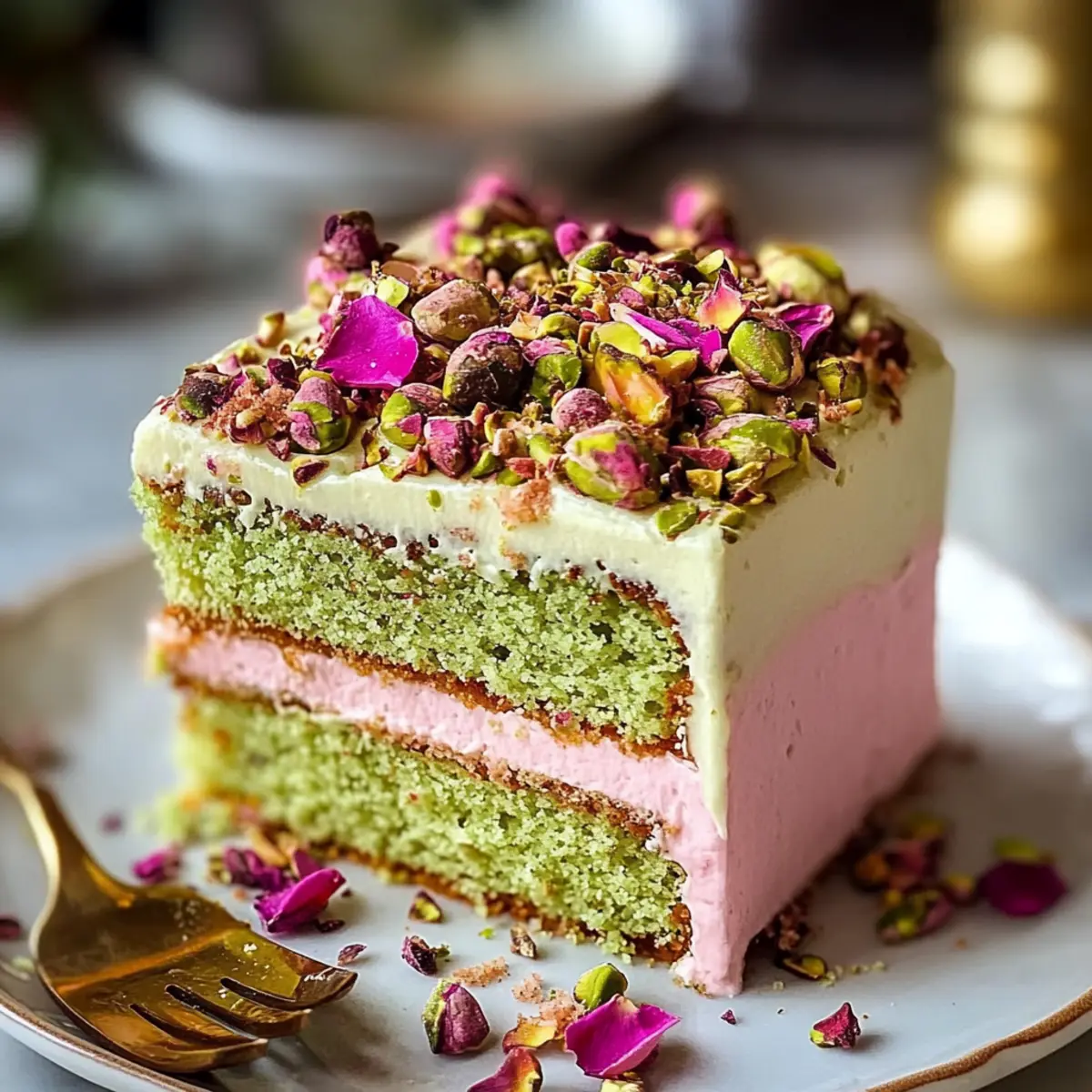 Pistachio Rose Milk Cake Recipe eg3nvi