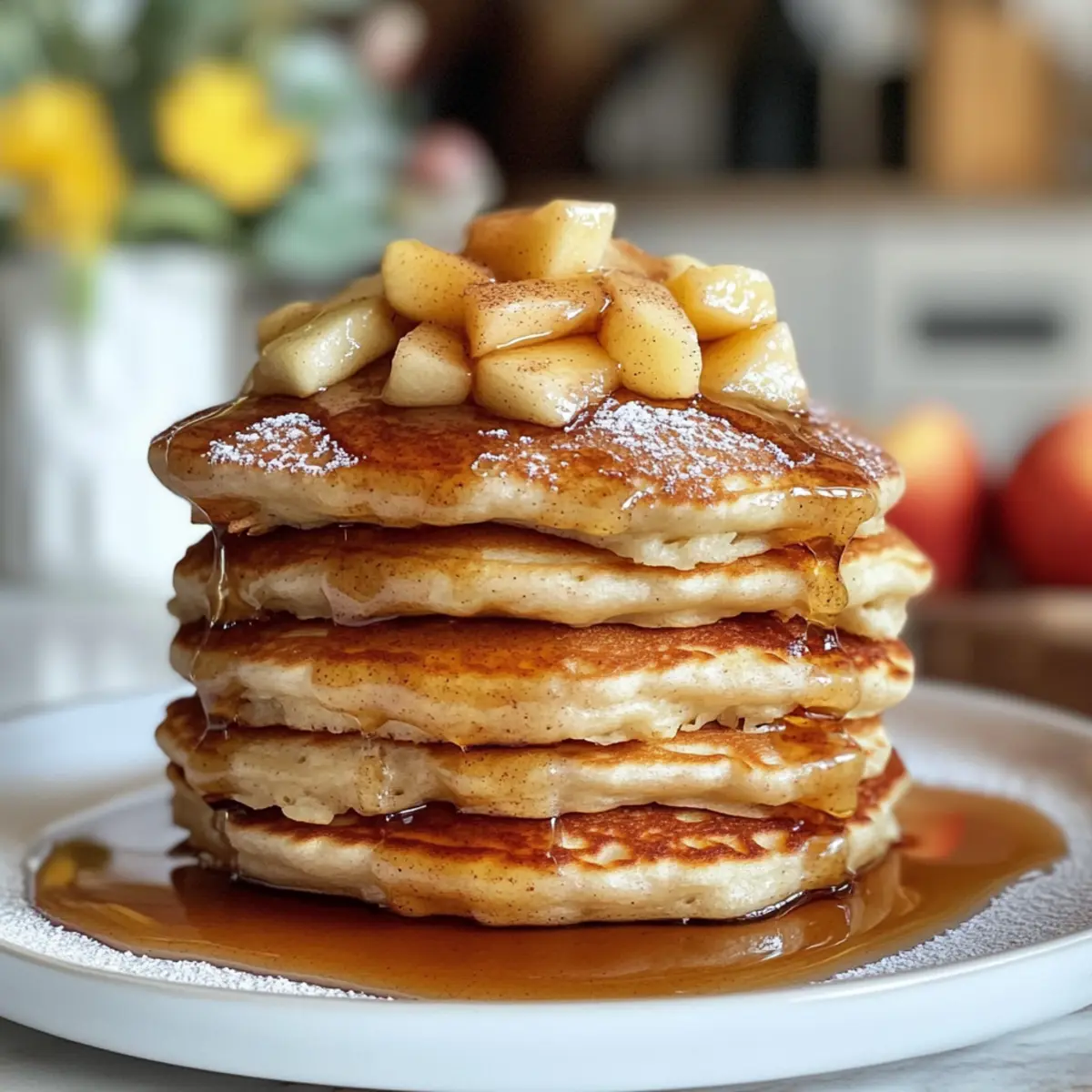 Apfel-Zimt-Pfannkuchen für ein gemütliches Frühstück 4 Apple Cinnamon Pancakes hna12u