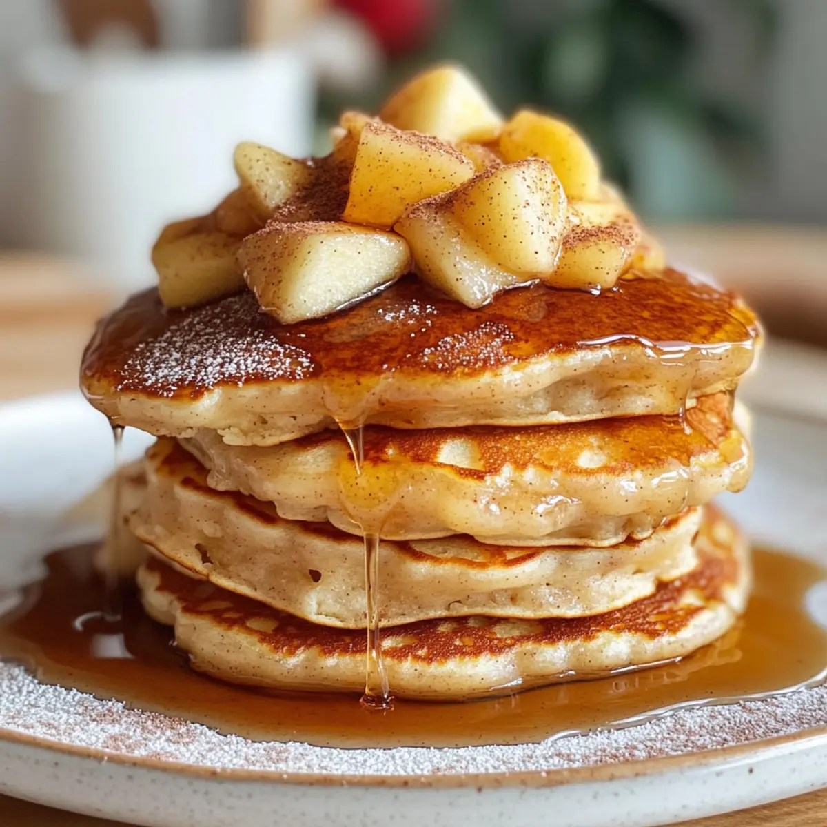 Apfel-Zimt-Pfannkuchen für ein gemütliches Frühstück 2 Apple Cinnamon Pancakes tr2kko