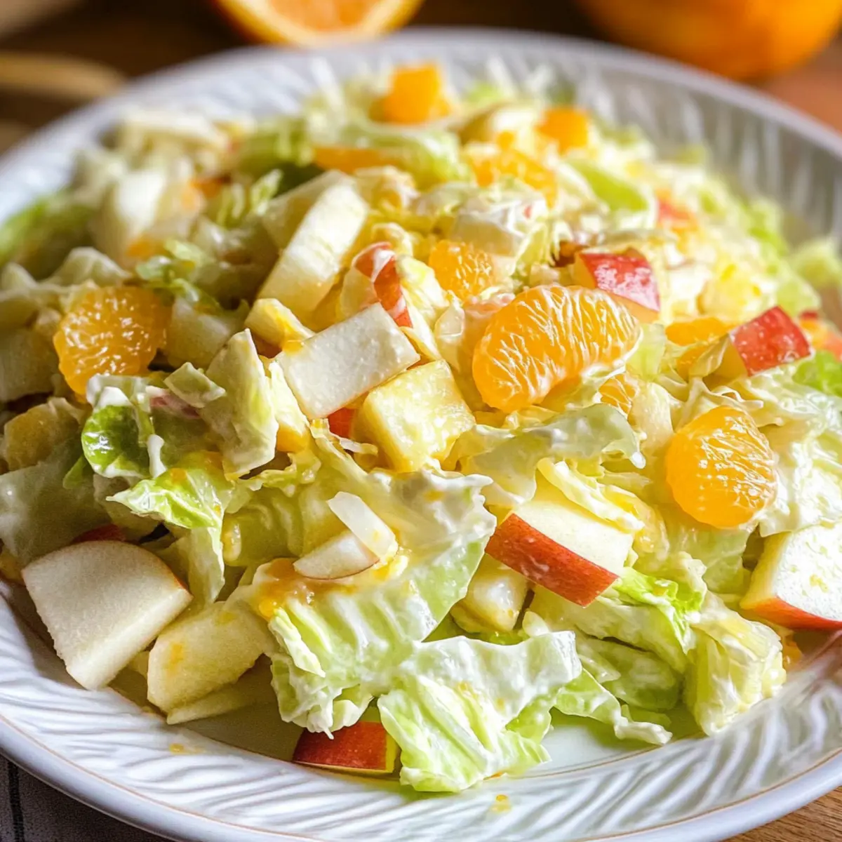 Erfrischender Chinakohlsalat mit Mandarinen und Äpfeln 4 Chinakohlsalat d6yp2e