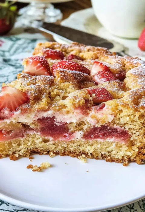 Erdbeer Rhabarber Kuchen