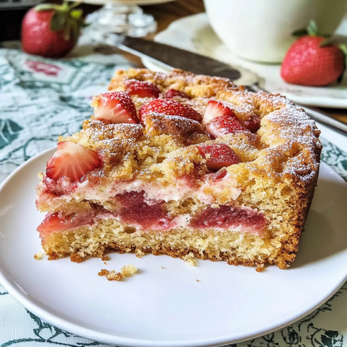 Erdbeer Rhabarber Kuchen