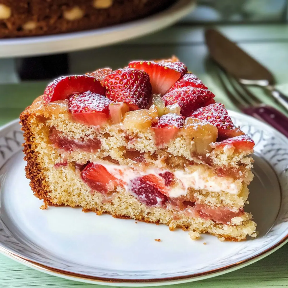 Erdbeer Rhabarber Kuchen qkudst