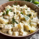 Brokkolisalat mit Äpfeln und Nüssen genießen