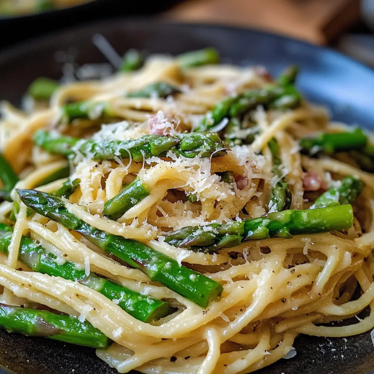 Pasta mit grA¼nem Spargel enepan