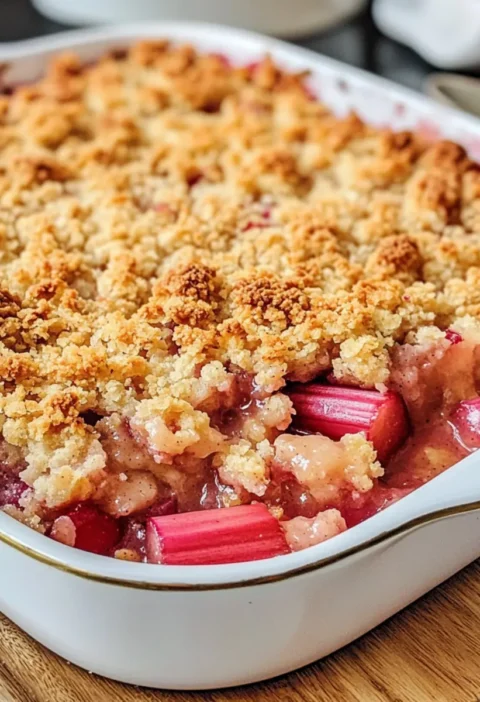 Rhabarber Crumble