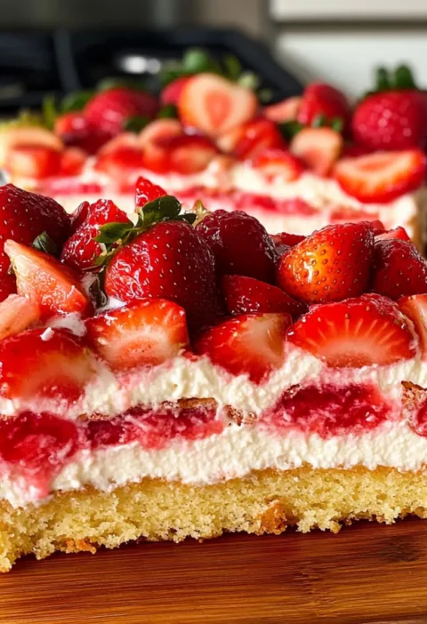 erdbeer blechkuchen