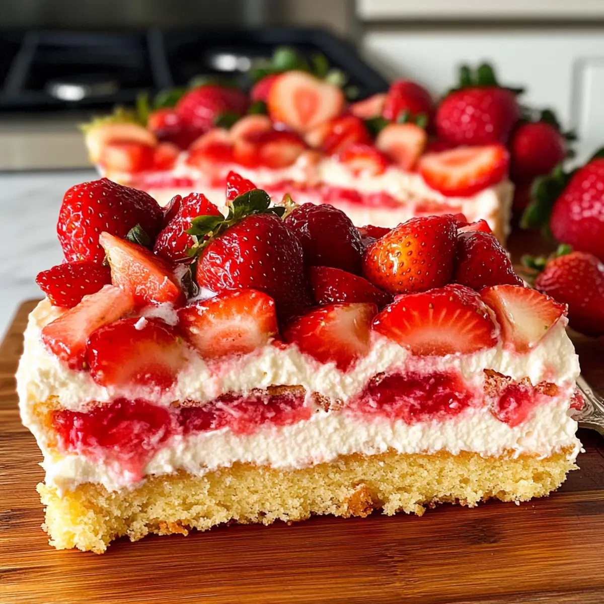 Erdbeer Blechkuchen mit cremigem Vanillepudding 5 erdbeer blechkuchen
