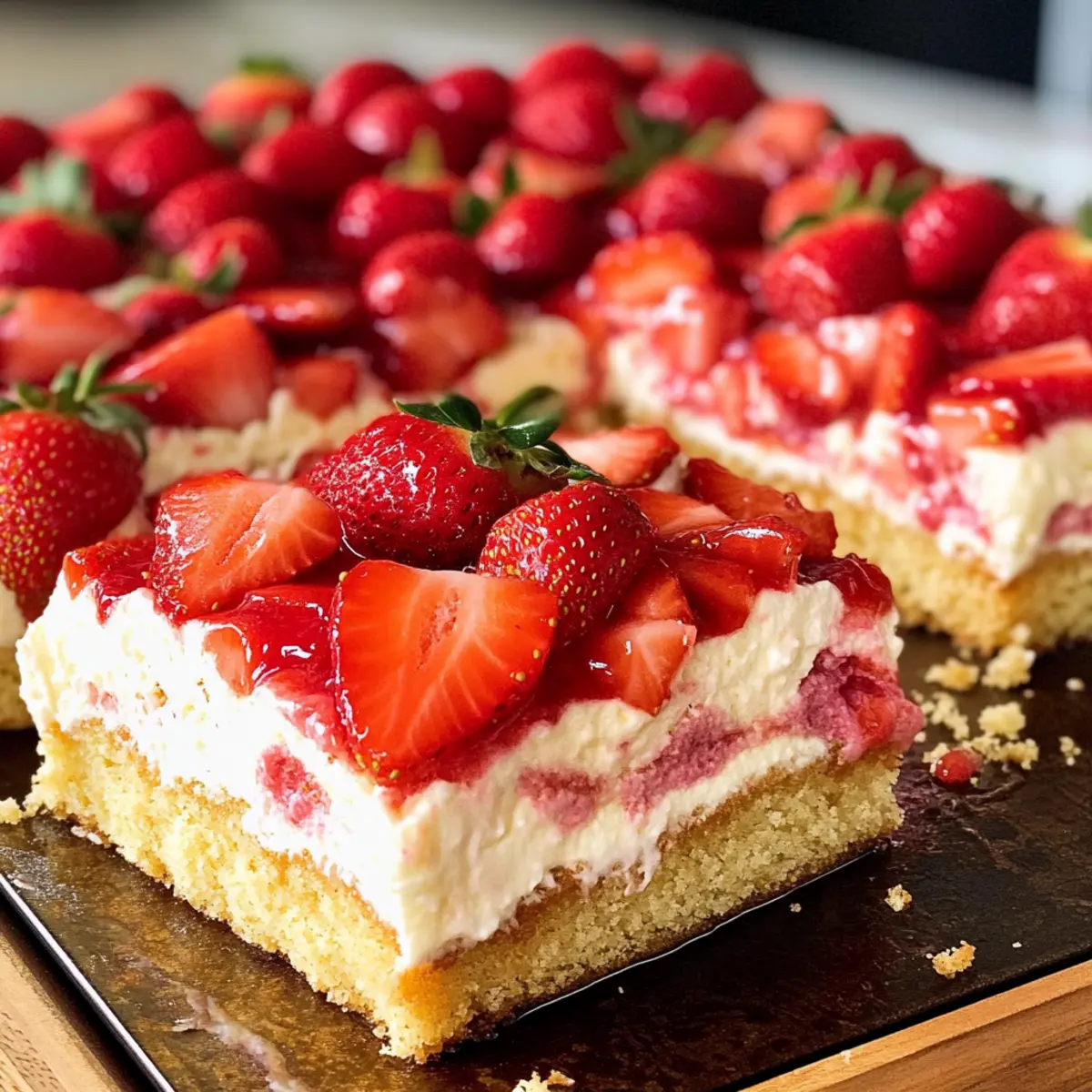 Erdbeer Blechkuchen mit cremigem Vanillepudding 2 erdbeer blechkuchen sqyz9r