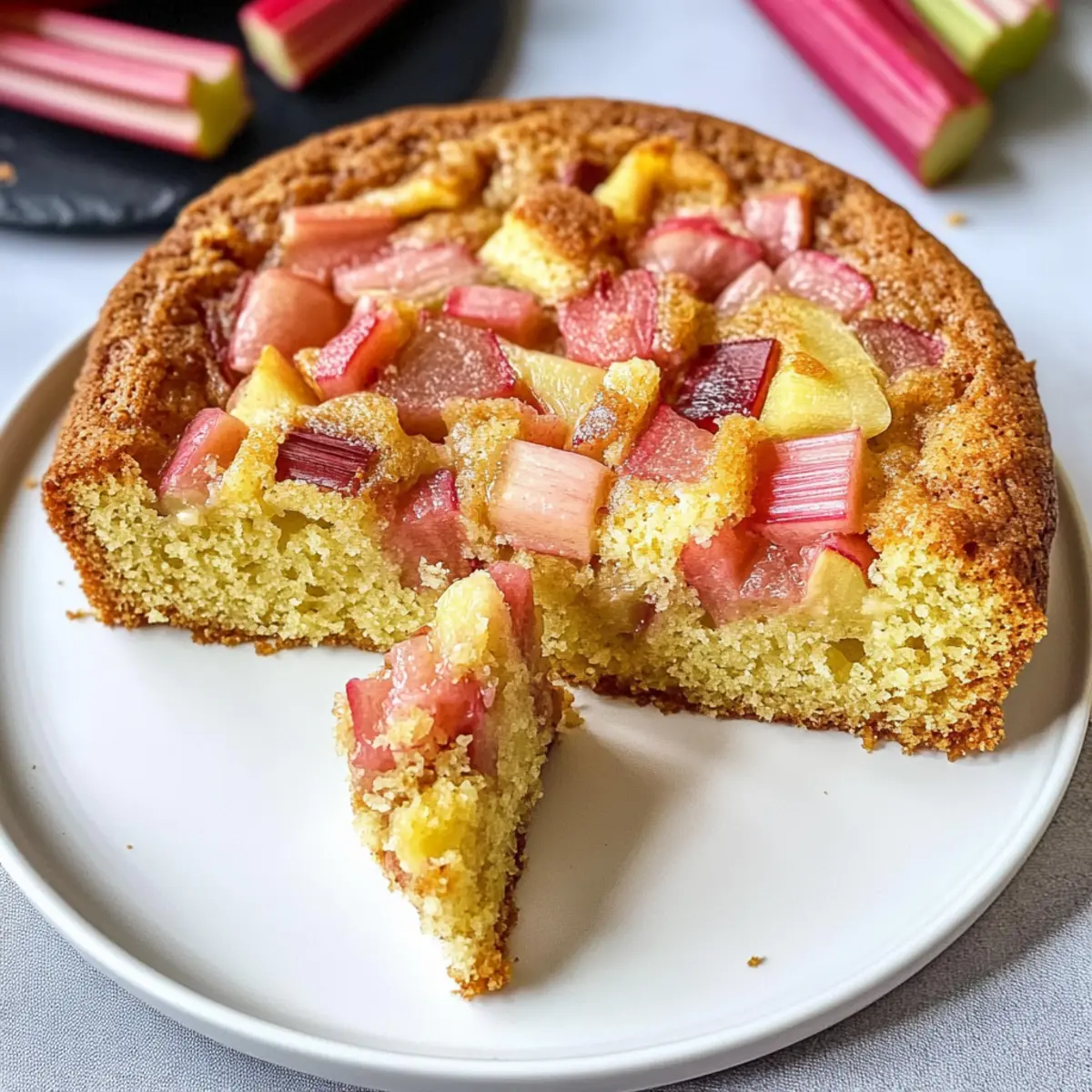 Rhabarberkuchen Rezept: Zutaten: - Rhabarber - Zucker - Mehl - Butter - Eier - Backpulver - Vanillezucker - Salz Zubereitung: 1. Rhabarber vorbereiten und schneiden. 2. Teig aus Mehl, Zucker, Butter, Eiern, Backpulver, Vanillezucker und Salz herstellen. 3. Teig in eine Backform geben. 4. Rhabarber gleichmäßig darauf verteilen. 5. Bei 180 Grad Celsius backen, bis der Kuchen goldbraun ist. 6. Abkühlen lassen und servieren.