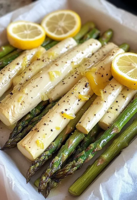 Spargel aus dem Ofen