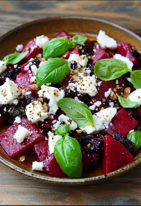 Rote Bete Salat mit Feta und Walnüssen | Frisch und Lecker
