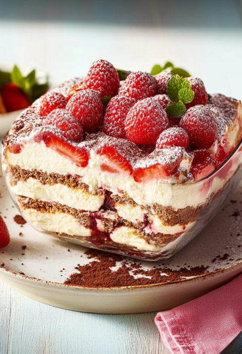 Erdbeer Tiramisu Rezept – Cremiger Sommerlicher Liebling