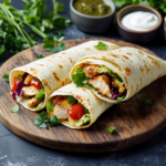 Hühnchen Caesar Salat mit hausgemachtem Dressing