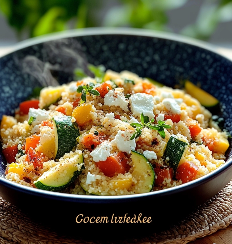 Couscous-Gemüse-Pfanne mit Feta