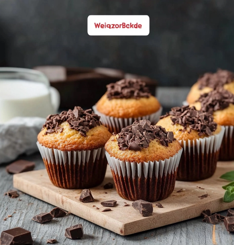 Muffins mit Schokostückchen Saftig und Einfach