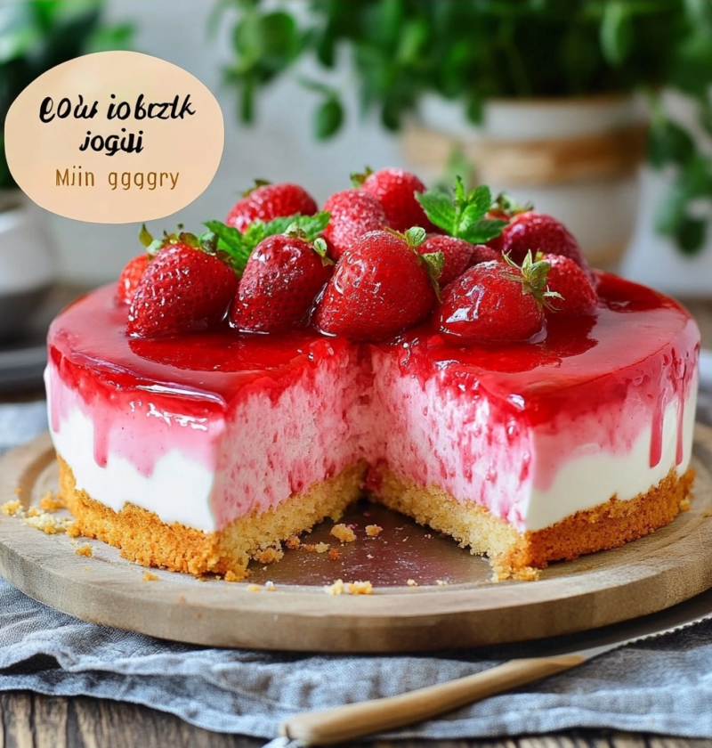Erdbeertorte mit Joghurt: Der cremigste Nachtklassiker 1 Erdbeertorte mit Joghurt: Der cremigste Nachtklassiker