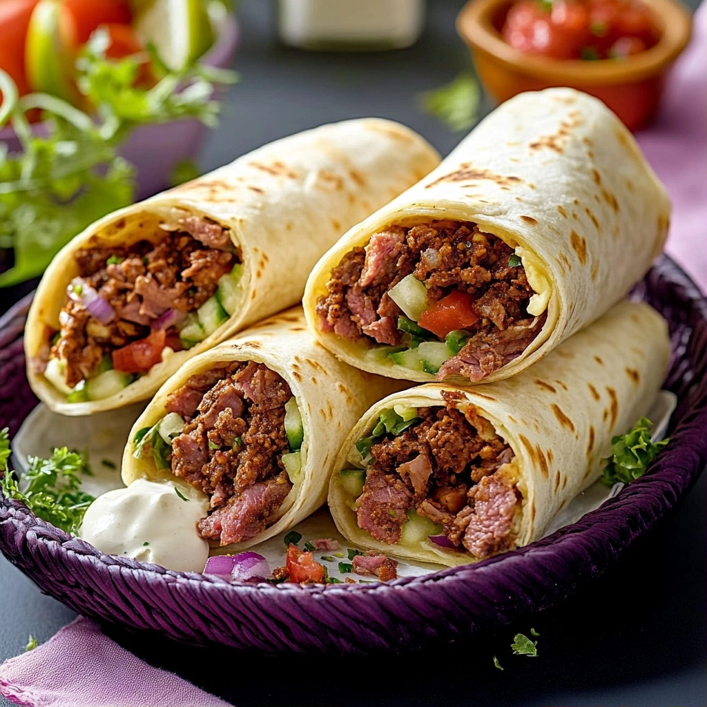Wraps mit Hackfleisch: Das perfekte Familienessen einfach zubereitet 2 Wraps mit Hackfleisch: Das perfekte Familienessen einfach zubereitet