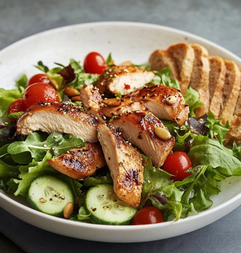 Leichter Hähnchen Salat mit Kräutern 10 Leichter Hähnchen Salat mit Kräutern