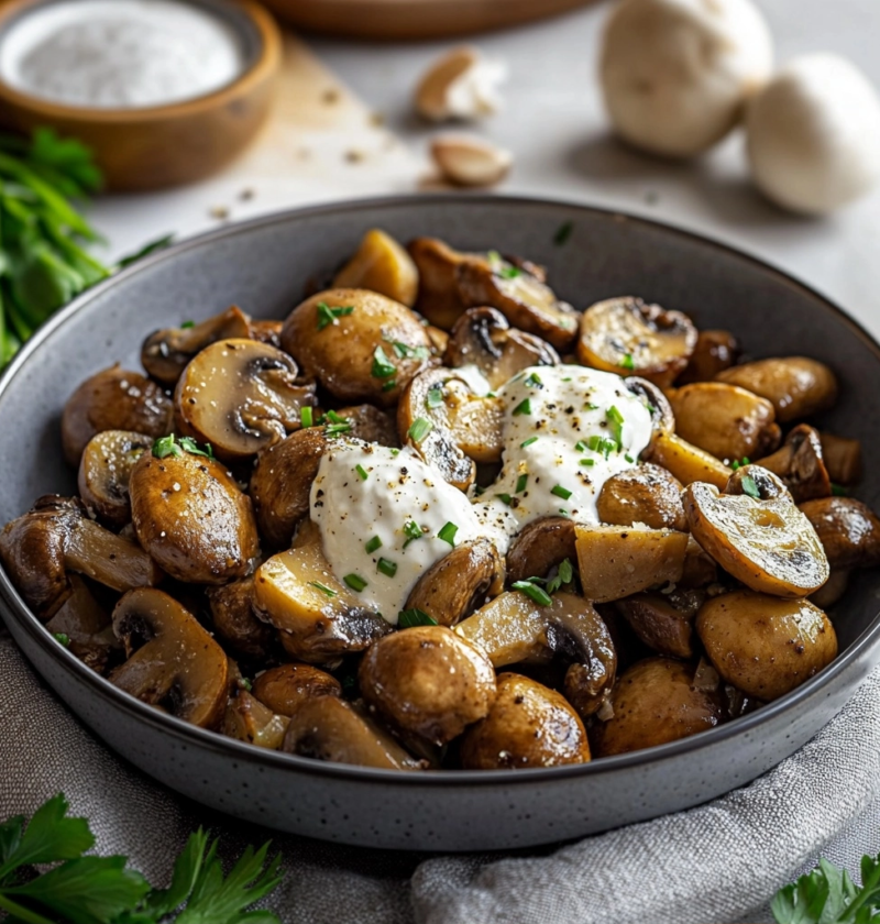 Rezepte mit Champignons: Knusprige Pilze mit cremiger Knoblauchsoße 9 Rezepte mit Champignons: Knusprige Pilze mit cremiger Knoblauchsoße
