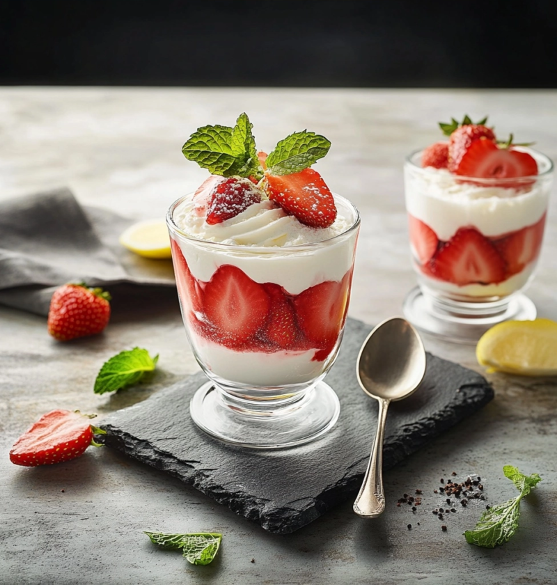 Erdbeer Dessert Im Glas Für Den Sommer 1 Erdbeer Dessert Im Glas Für Den Sommer